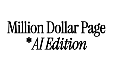 Million Dollar Page (AI Edition)